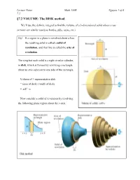 §7.2 VOLUME: the DISK Method