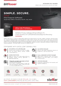 Bitraser File Eraser Fact Sheet