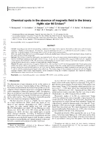 Chemical Spots in the Absence of Magnetic Field in the Binary Hgmn