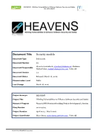 Document Title Security Models