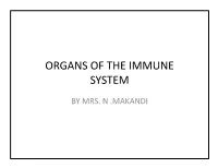 Organs of the Immune System