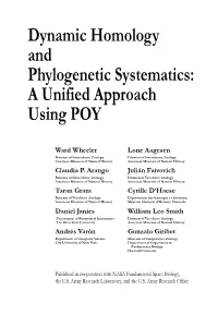 Phylogenetic Systematics Using POY Final Final.Book