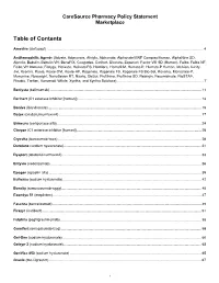 Table of Contents
