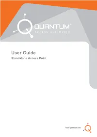 User Guide Standalone Access Point