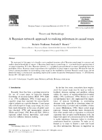 A Bayesian Network Approach to Making Inferences in Causal Maps