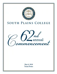 Commencement Program