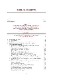 Detailed Table of Contents