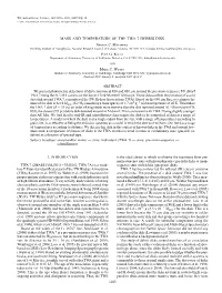 MASS and TEMPERATURE of the TWA 7 DEBRIS DISK Brenda C