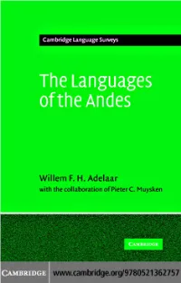The Languages of the Andes