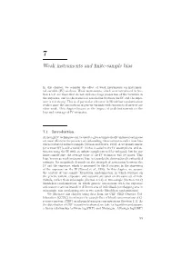 Weak Instruments and Finite-Sample Bias