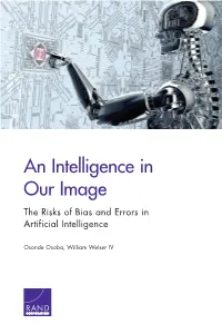 An Intelligence in Our Image: the Risks of Bias and Errors in Artificial