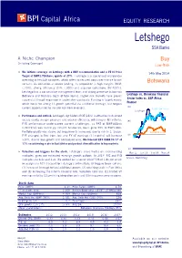 BPI Capital Africa's Report on Letshego (May 2014).Pdf