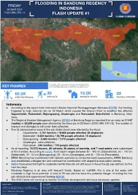 Flooding in Bandung Regency Indonesia Flash