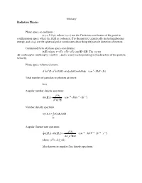 Glossary Radiation Physics Phase
