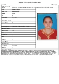 Missing Person - Period Wise Report (CIS) 17/11/2020 Page 1 of 50