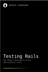 Testing Rails