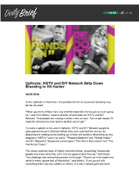 Upfronts: HGTV and DIY Network Strip Down Branding to Hit Harder