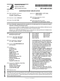 Use of Bismuth Compounds for the Manufacture of Medicaments for The