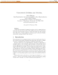 Characteristic Evolution and Matching