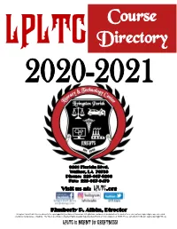 Course Directory