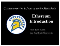 Ethereum Introduction