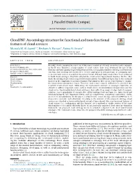 Cloudfnf: an Ontology Structure for Functional and Non-Functional Features of Cloud Services ∗ Mustafam