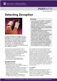 Detecting Deception