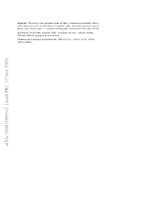 Harry Kesten's Work in Probability Theory