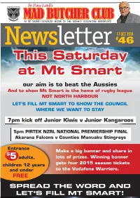 Spread the Word and Let's Fill Mt Smart!