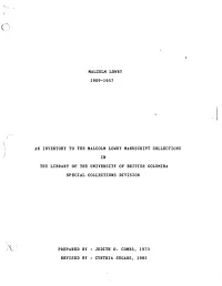 University of British Columbia. Library, Collector