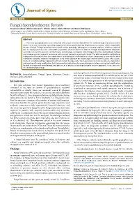 Fungal Spondylodiscitis: Review