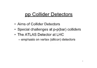 Pp Collider Detectors