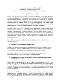 Summary of Findings of the ISCM Assessment for SACM