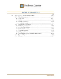 TABLE of CONTENTS Page 4.19 GEOLOGY, SOILS, and MINERAL RESOURCES