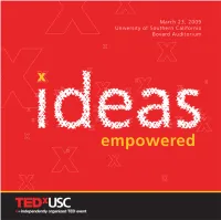 Tedxusc Program [M].Indd