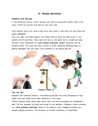 12. Simple Machines