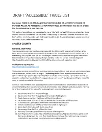 Draft 'Accessible' Trails List