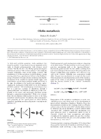 Olefin Metathesis