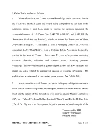 PROTECTIVE ORDER MATERIAL Page 1 of 1 I, Walter Bratic