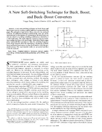 A New Soft-Switching Technique for Buck, Boost, and Buck~Boost Converters