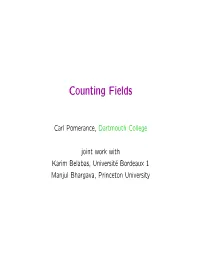 Counting Fields