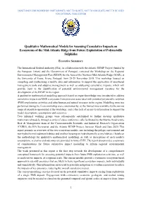 Draft Report on Assessing Cumulative Impacts