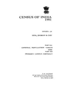 General Population Tables and Primary Census Abstract, Part II-A