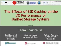 The Effects of SSD Caching on the I/O Performance of Unified Storage Systems