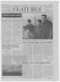 The Gift of Israel Jars of Clay Open up at UMBC Books, Java and Happy
