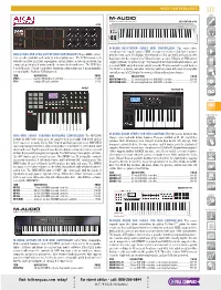 Visit Fullcompass.Com Today! for Expert Advice - Call: 800-356-5844 M-F: 9:00-5:30 Central 314 MIDI CONTROLLERS MIDI INTERFACES