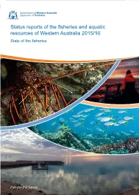 Status Reports of the Fisheries and Aquatic Resources of Western