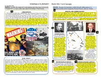 SS8H9 World War II Summary Sheet Highlighted