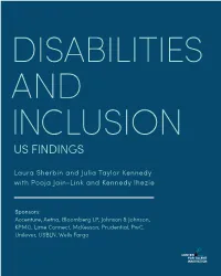 Disabilities and Inclusion (Global and U.S. Findings)