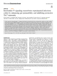 Interleukin-33 Signaling Exacerbates Experimental Infectious Colitis by Enhancing Gut Permeability and Inhibiting Protective Th17 Immunity